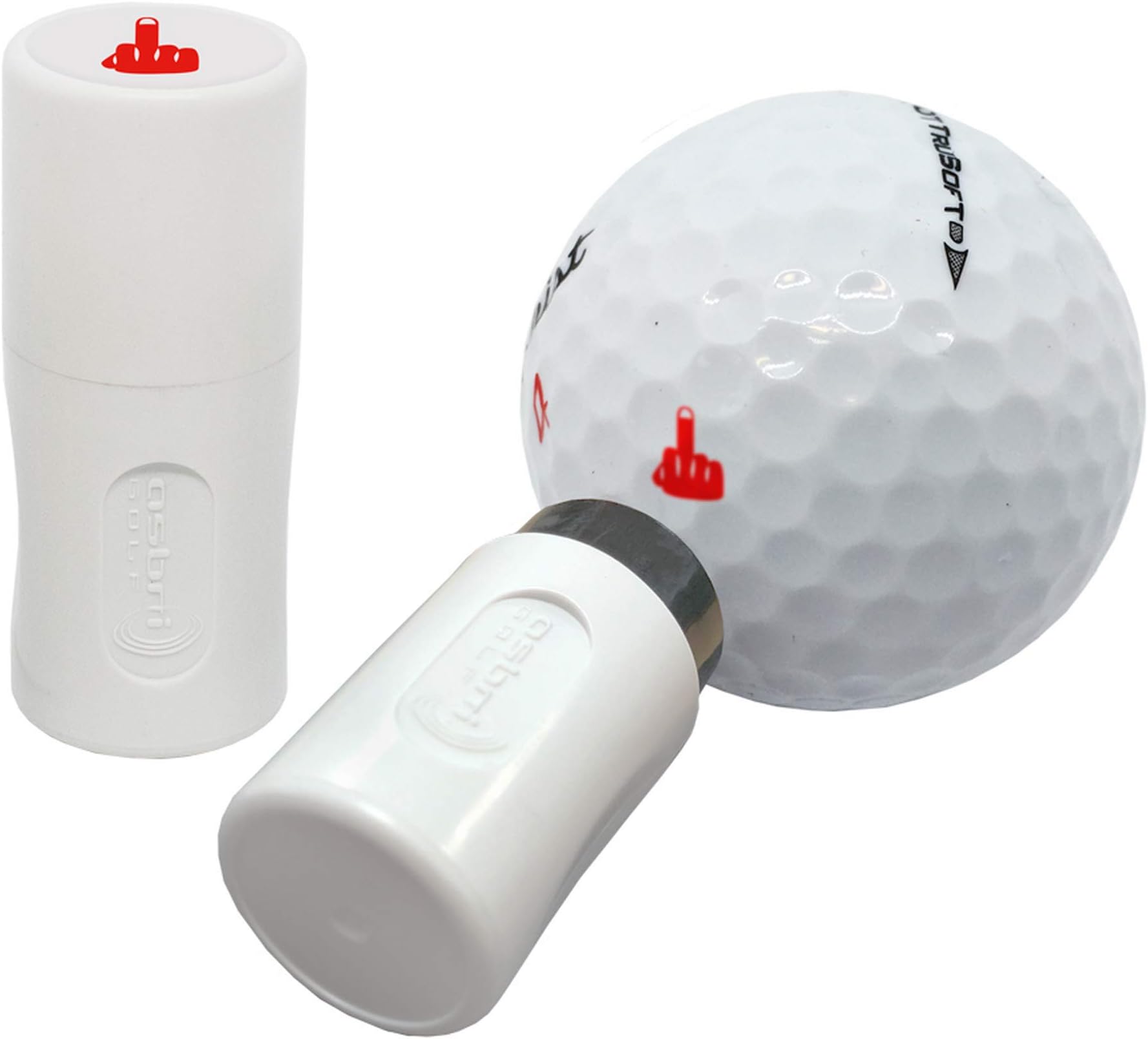 Asbri Golf Finger Ball Stamper - Red