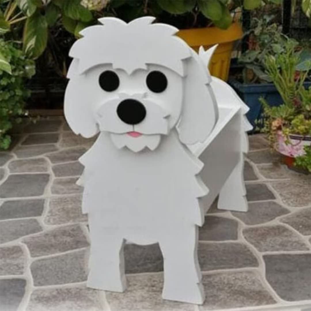 EIMOPE Cute Flower Pot Dog Planter, Garden Flower Planters Animal Shaped Flower Pot, Dog Plant Pots For Garden Flower Cactus Air Plants, Home Decor Gift — image 1