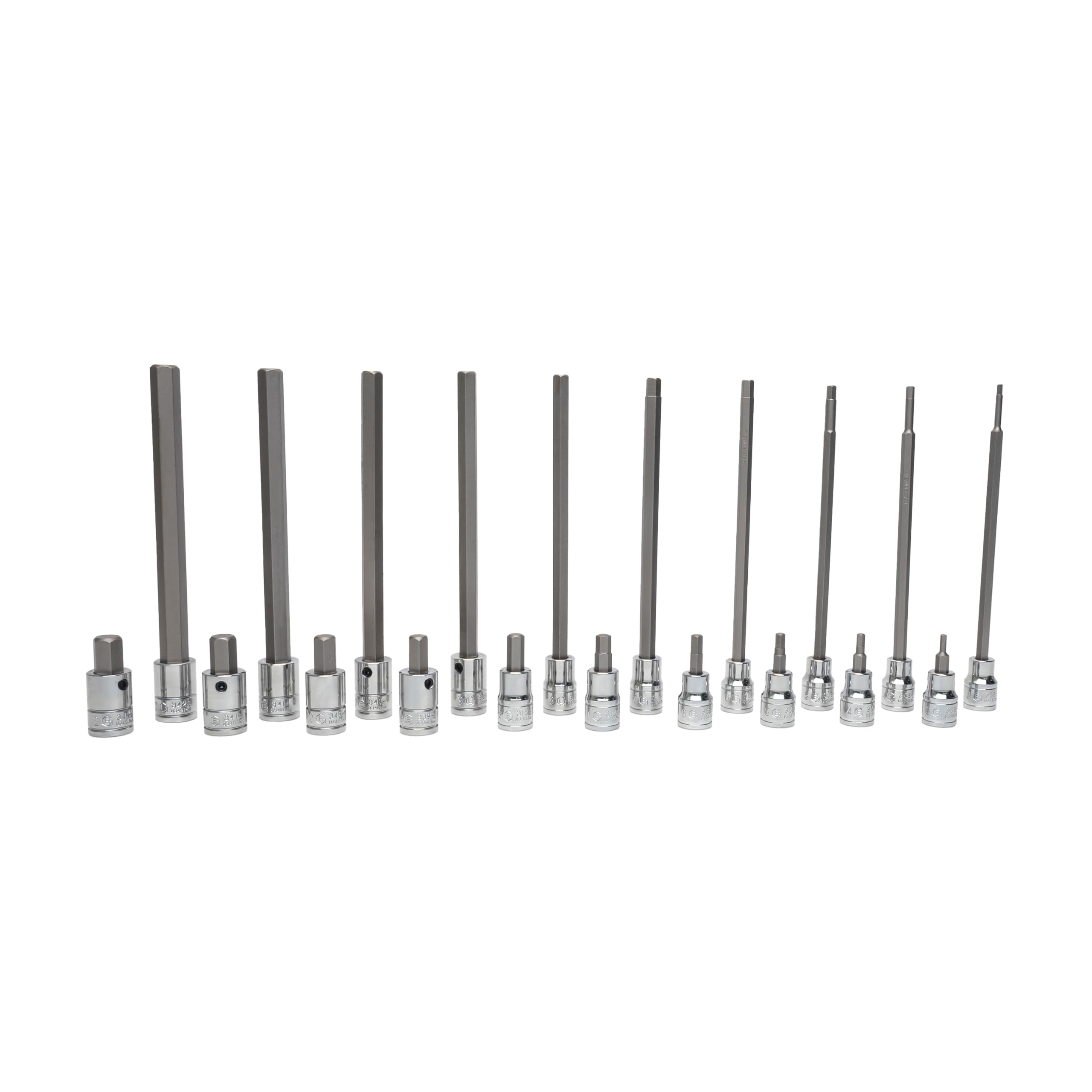 Genius Tools bs-320hmx 3/20,3 cm Drive Metrisches Bit Stecknuss Satz, 20