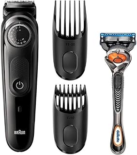 ماكينة تهذيب اللحية من براون Bt3242 مع حلاقة فيوجن 5 بروجليد جيليت