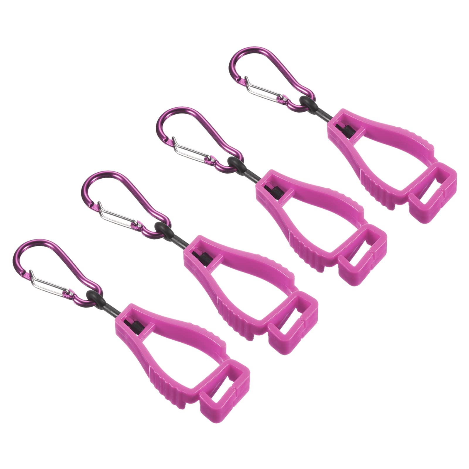 Glove Keeper, Gloves Grabber Catcher Prevent Losing Hook Clips Holder for Construction Workshop (Color : Pink, Size : Large)