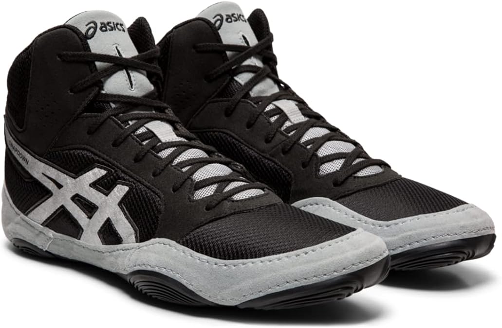 ASICS Uni Snapdown 2 Wrestling Shoes, Black/Silver, 24, multicolor black / silver