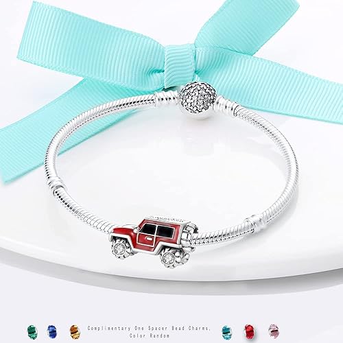 Miniatura 2 de LNQOBU Dijes de plata de ley 925 para pulseras y collares para mujeres y niñas (con una cuenta espaciadora)