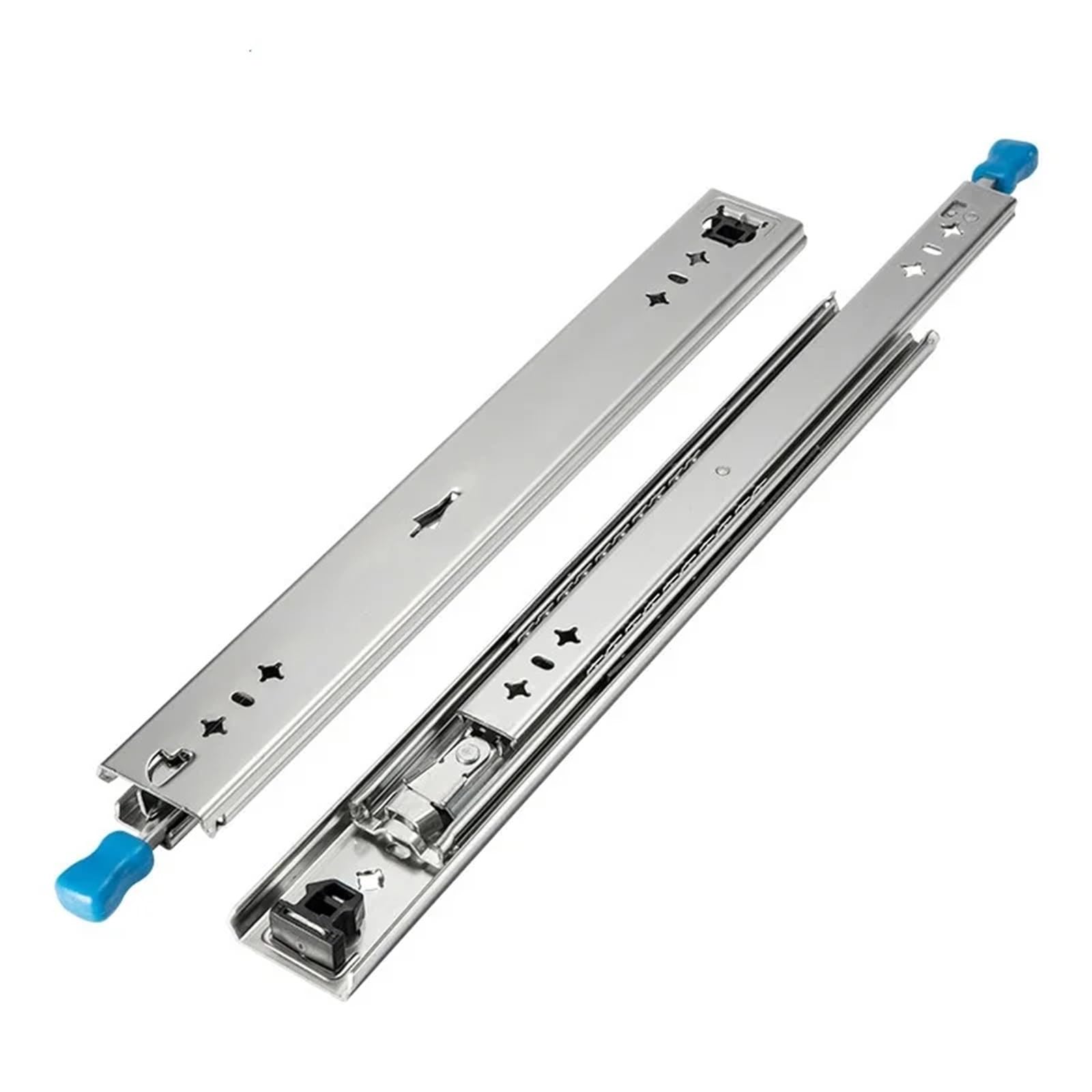 Guías con rodamientos de Bolas, Guía for cajones de Alta Resistencia, 2 Unidades, 120kg, 53mm Ancho, telescópica(No Lock (Type),50in(1250mm))