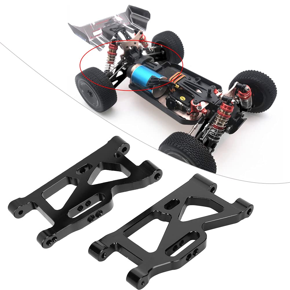 Aluminum Front & Rear Swing Arm Set For WLtoys 144001 RC Car - 1/14 Scale Upgrade Parts, Black - View #2