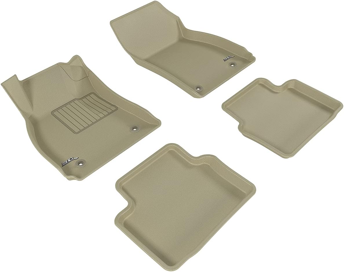 Exclusive Discount 90% Price 3D MAXpider Complete Set Custom Fit All-Weather Floor Mat for Select Buick Regal Models - Kagu Rubber (Tan)