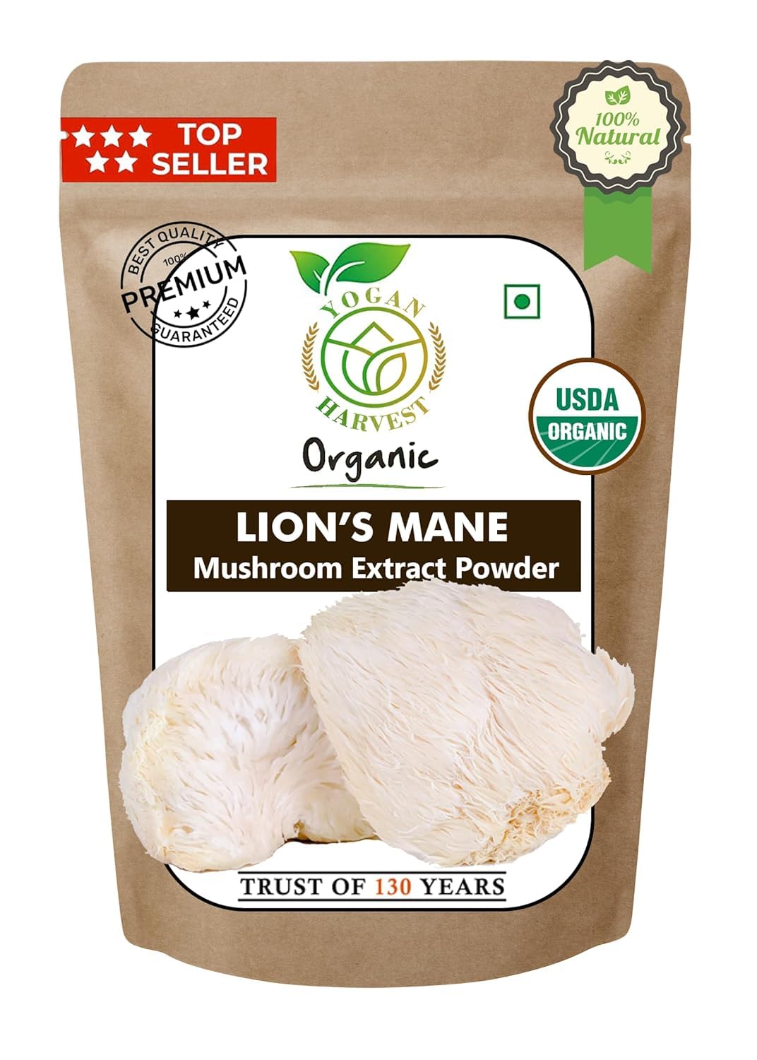 USDA Organic Tremella Mushroom Extract Powder (100 gm) | Supports Skin Glow, Collagen booster, Beauty, Hydration, Anti Aging superfood. USDA Organic > 45% Beta Glucans By Yogan Harvest — Amazon image 7
