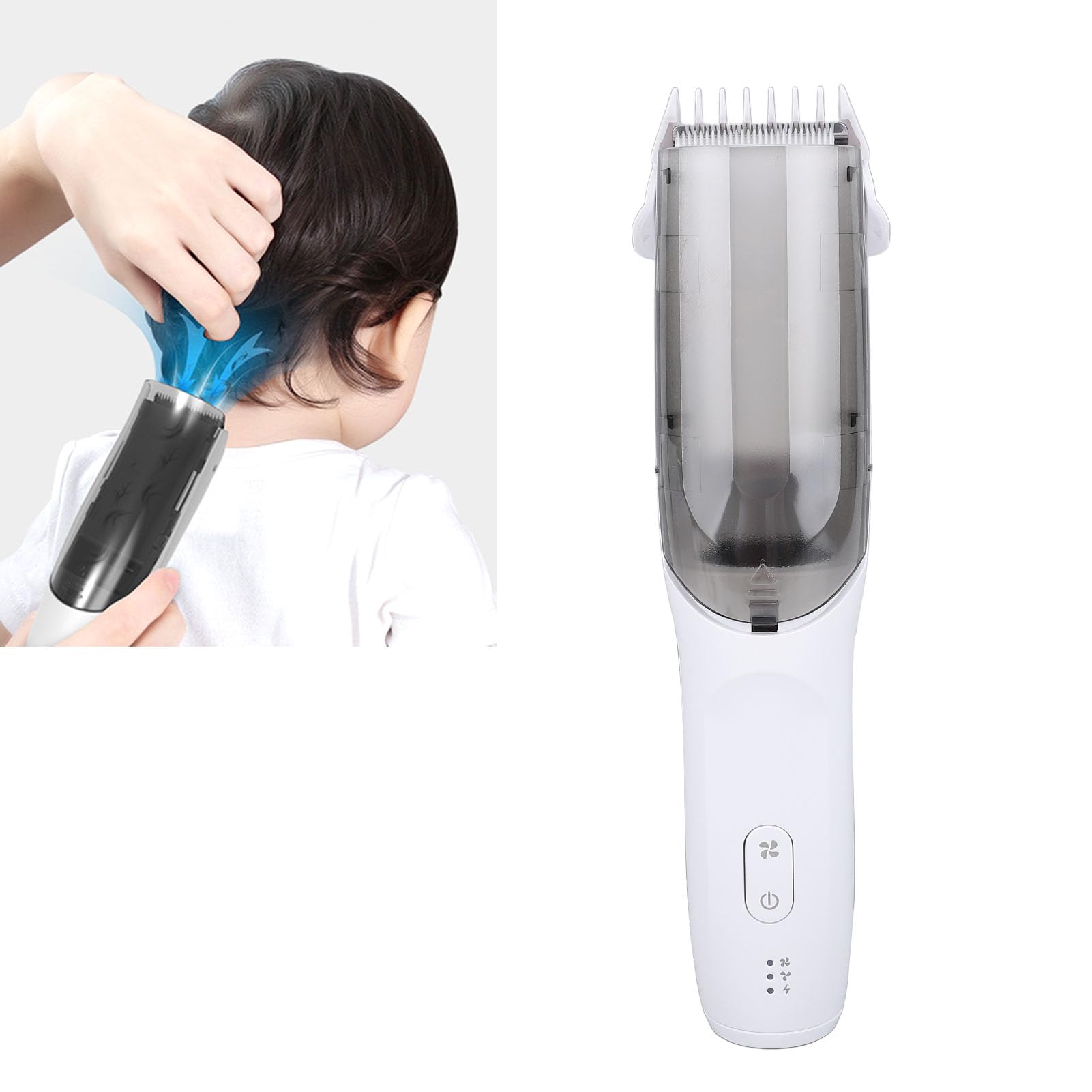 Cortapelos para Bebés, Silencioso, Seguro, Fácil de Usar para Bebés, Ligero, Lavable, Recortador Portátil de 500mAh