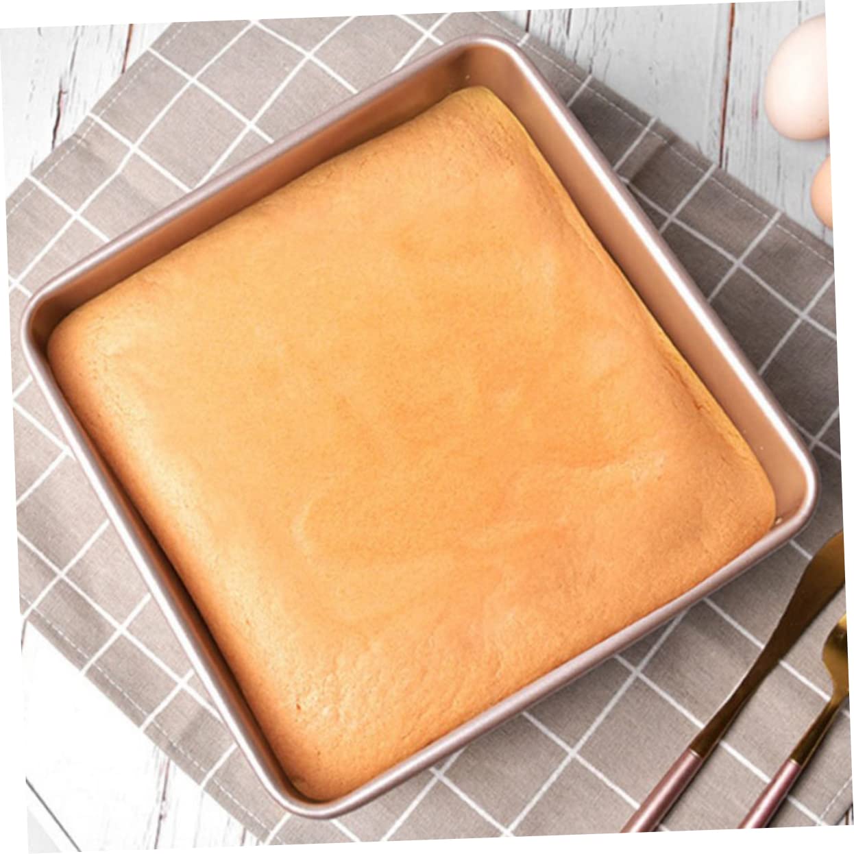 Moule à Pâtisserie Carré Antiadhésif en Acier Inoxydable