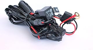 Ytian Wasserdichtes Kabelbaum Kabelsatz Set Mit 40A Relais für LED Off-Road-Fahrlicht Nebellicht Arbeitslicht