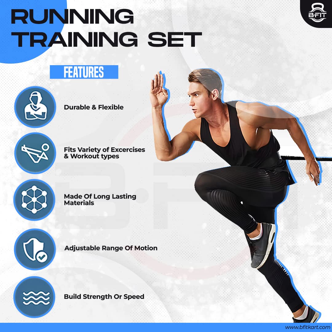 B Fit Vertical Jump Trainer/Running Training Kit/Acceleration Agility Kit (Running Training Set) 3