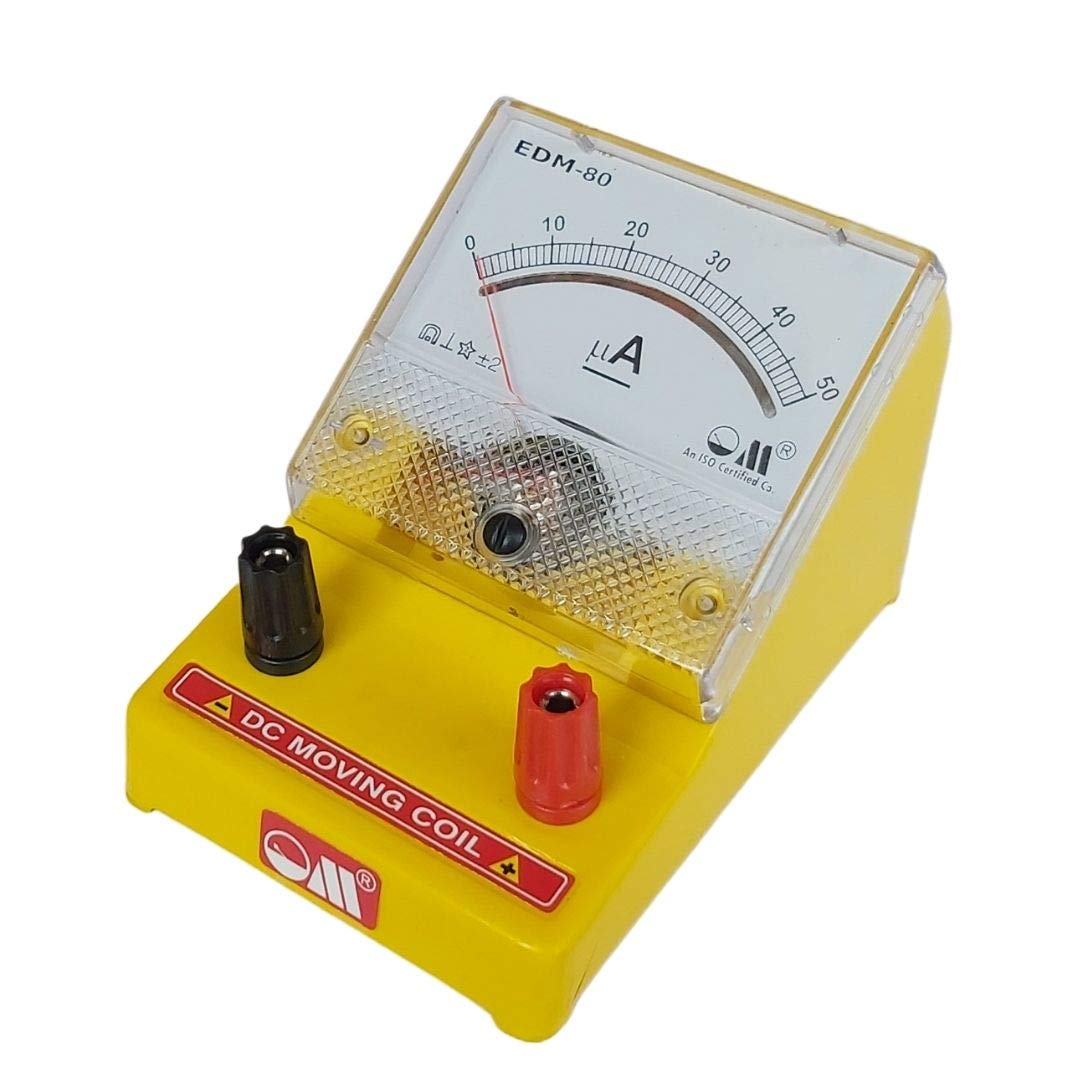 Om Meters EDM-80 Micro Ammeter - Yellow -3 Om Meters EDM-80 Micro Ammeter - Yellow -3