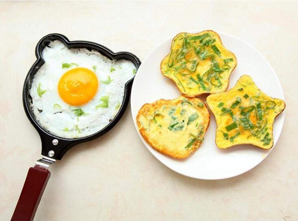 CLUBX Mini Cute Shape Egg Frying Pan Nonstick Omelettle Breakfast Pancake Egg Mould Pans Cooking Tools 3