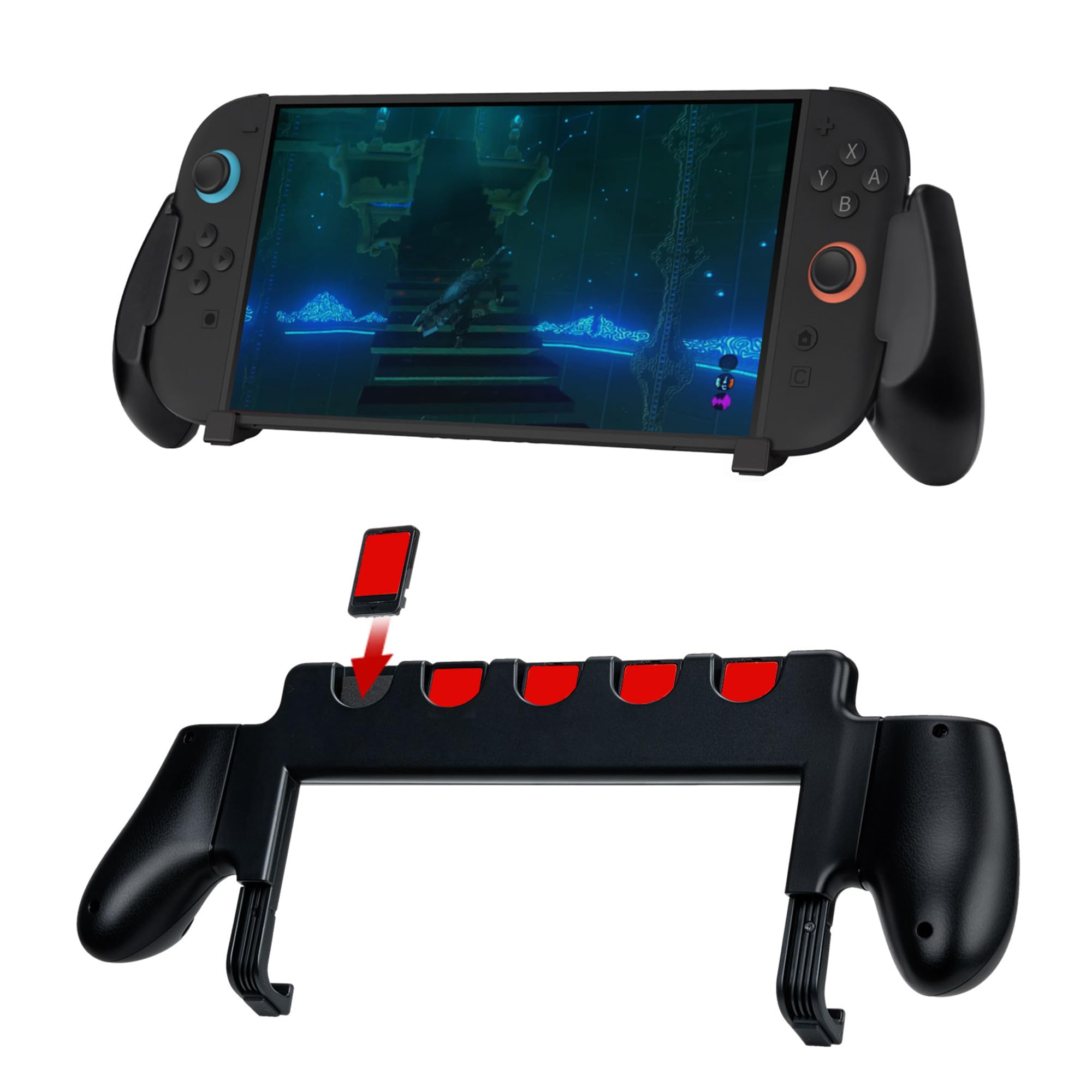 Mcbazel Console Grip for Nintendo Switch 2, Ergonomic Handle Grip