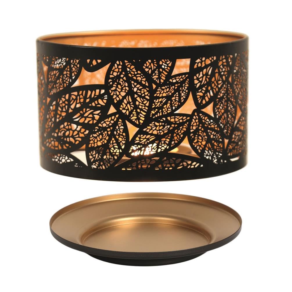 Aroma Accessories Black Aroma Silhouette Leaves Shade & Tray