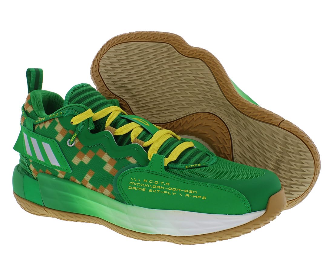 adidas Dame 7 Extply GCA Unisex Shoes Size 8.5, Color: Team Green/Silver Metallic/Mesa