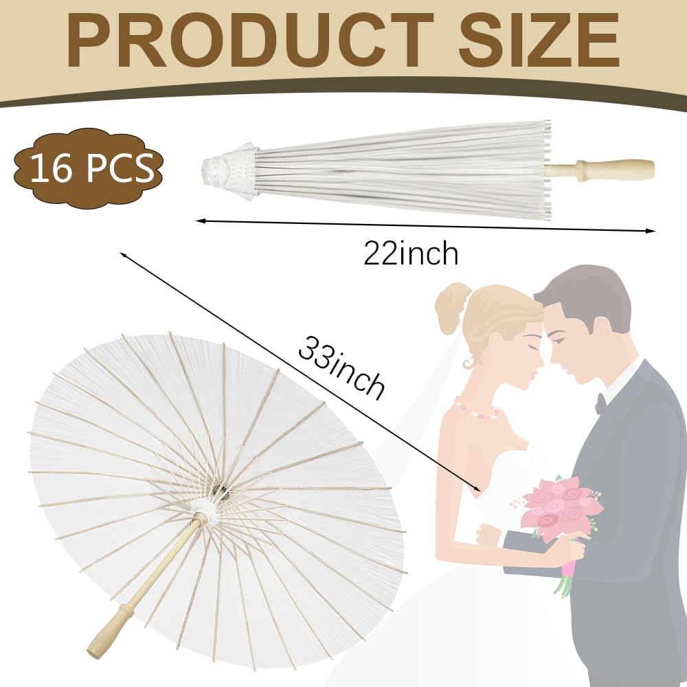 Papierschirme, dekorativ, chinesischer japanischer Sonnenschirm, DIY, geöltes Papier, Malerei, Regenschirme, Basteln für Hochzeit, Brautparty, Dekoration, 84 cm