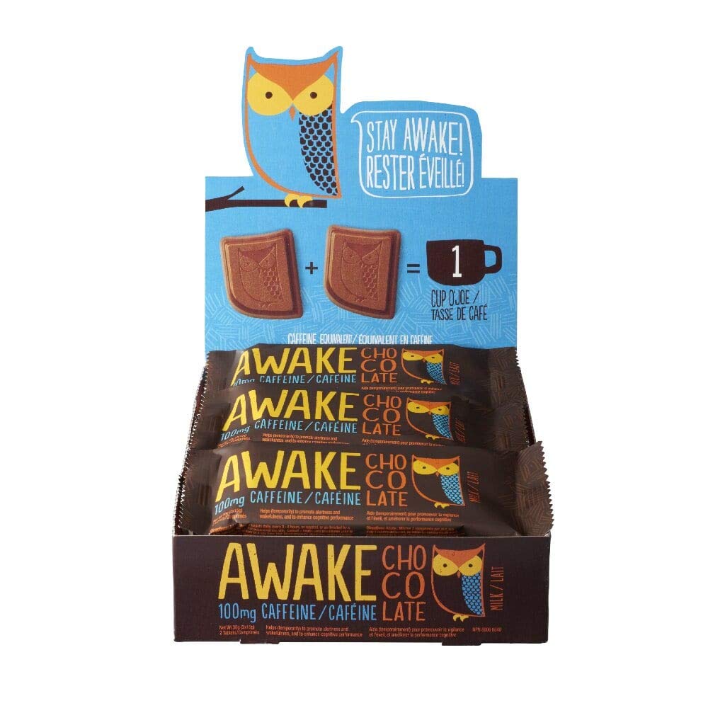 Buy Awake Caffeinated Chocolate Energy Bar, Milk Chocolate, 72 Count