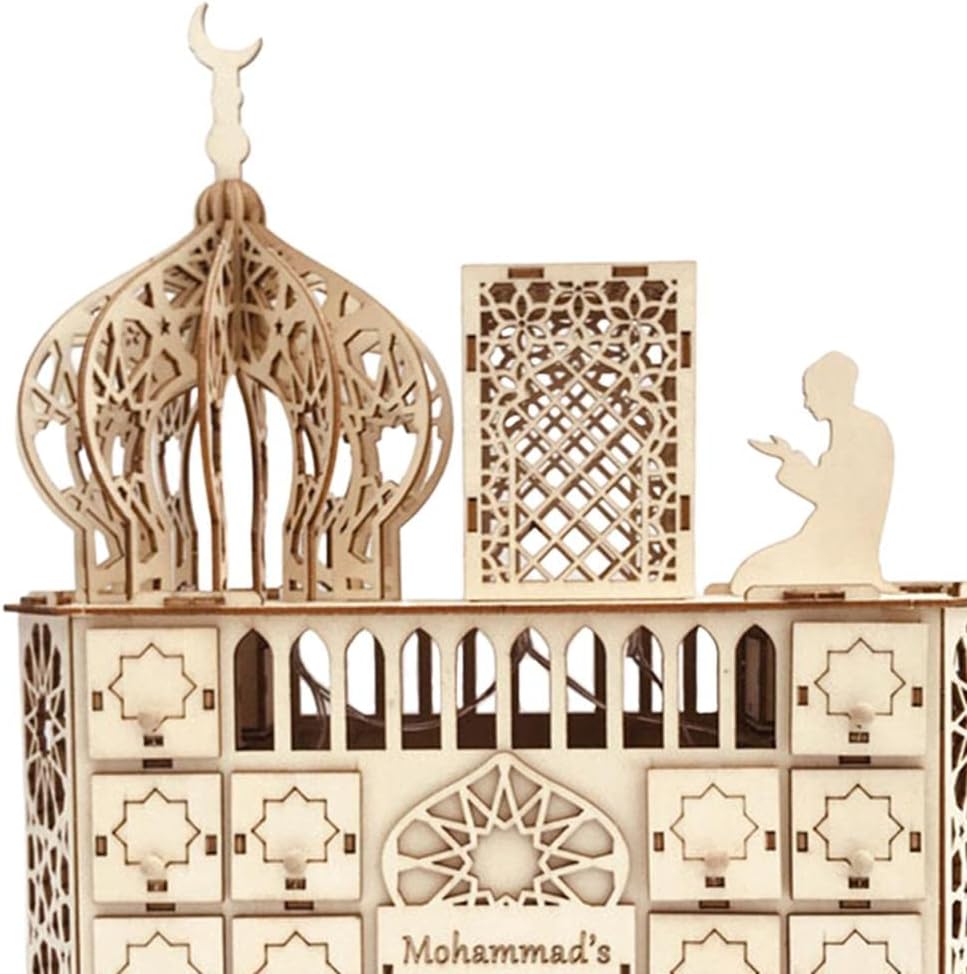 barenx DIY Puzzle Islam Ramadan Castle Advent Calendar Calendar Table Party Ornaments