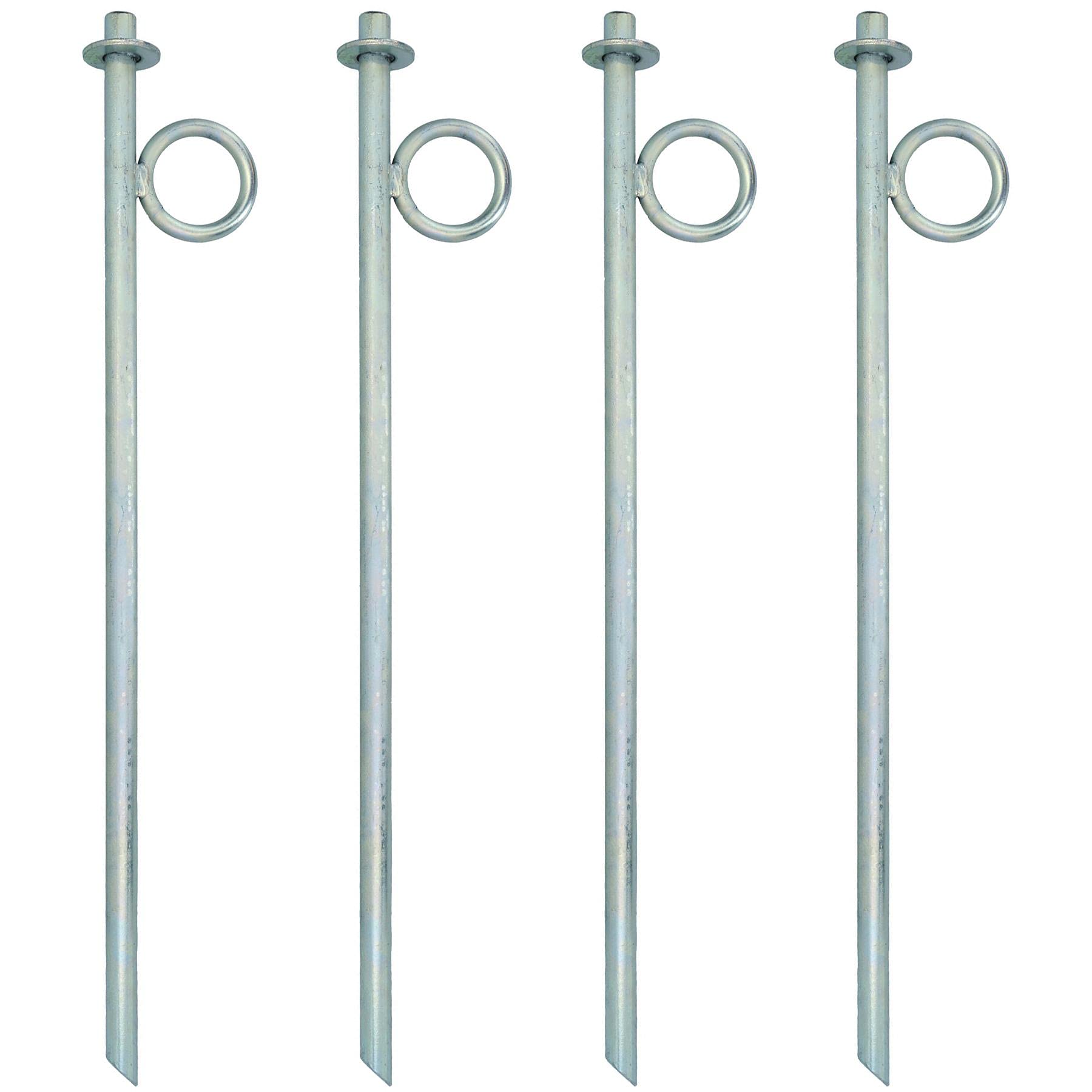 Estacas para tienda de campaña AB Tools pack de 4 piquetas extra resistentes de 60 cm para toldos