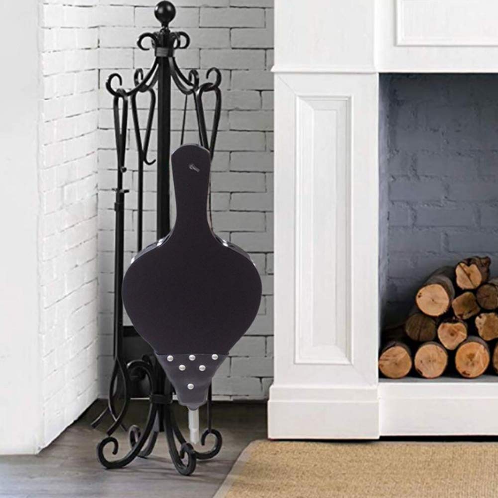 Soffietti da camino, Soffietto for camino, soffiatore d'aria in legno con cinghia for appendere, pompa a soffietto manuale for camino for barbecue da campeggio all'aperto