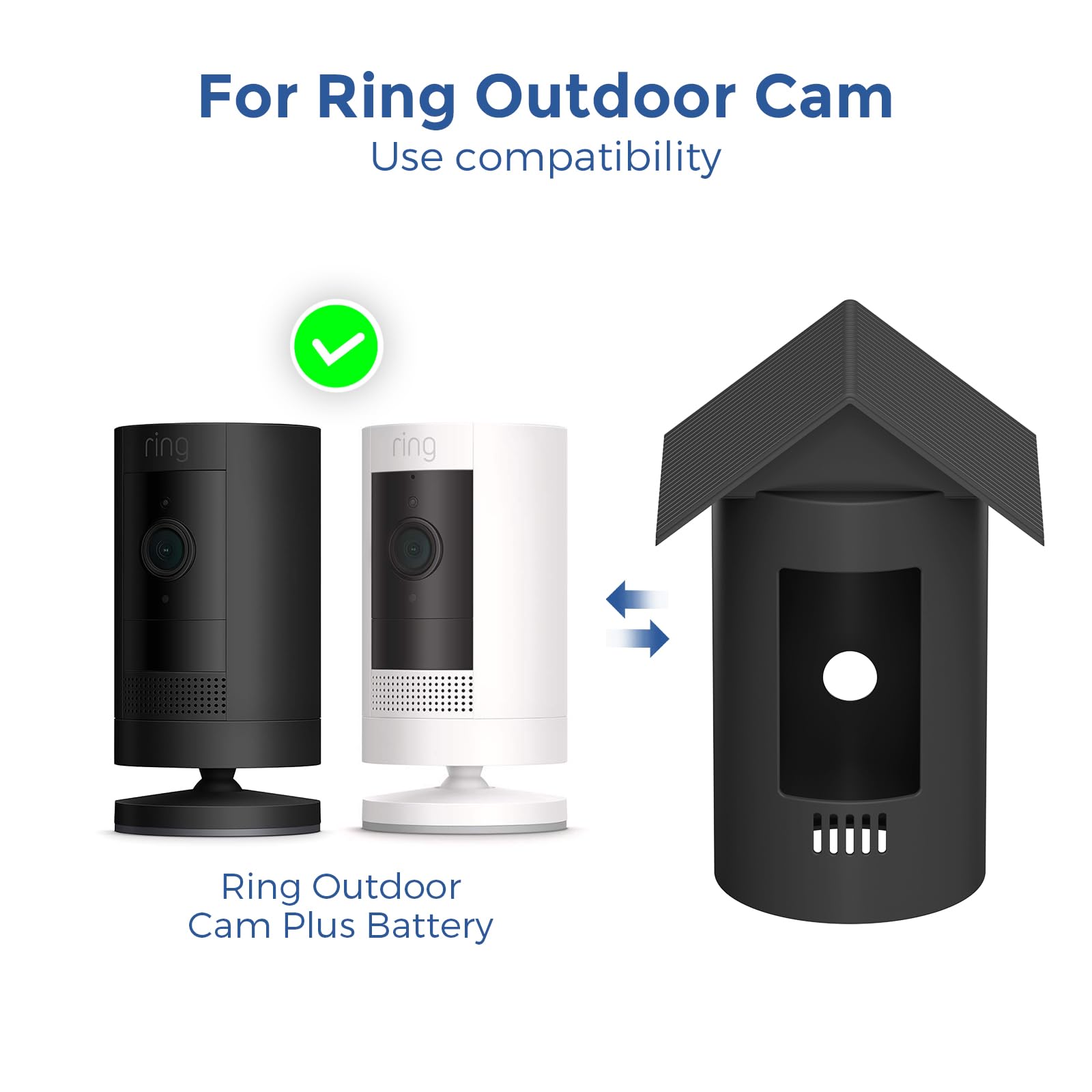 Cover In Silicone HOLACA Per Ring Stick Up Cam Battery – Protezione Personalizzata Per Telecamera HD - Foto 6