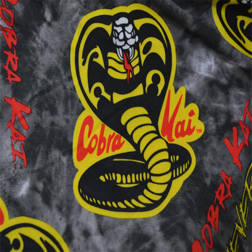 Briefly Stated Mens Cobra Kai Logo Performance Fabric Jogger Loungepants2