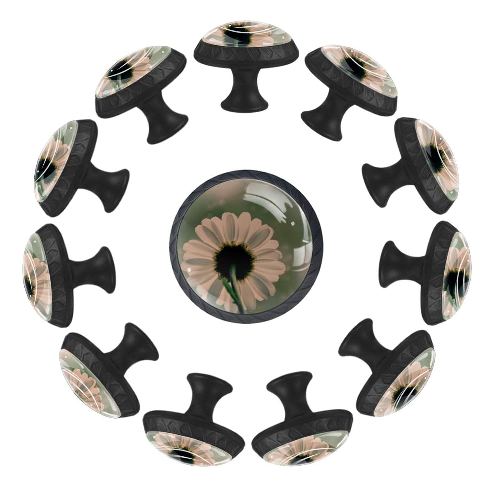 Boutons de tiroir ronds 35 mm en lot de 12 pour deco chambre et commode enfant