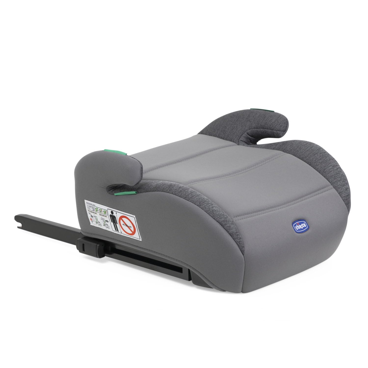 Chicco Quasar Fix i-Size, Siège Auto Enfant 7-12 Ans (126-150 cm), Poids 23-36 kg, Groupe 3, Facile à Installer avec Système Isofix, avec Accoudoirs Rembourrés et Assise Confortable, Gris