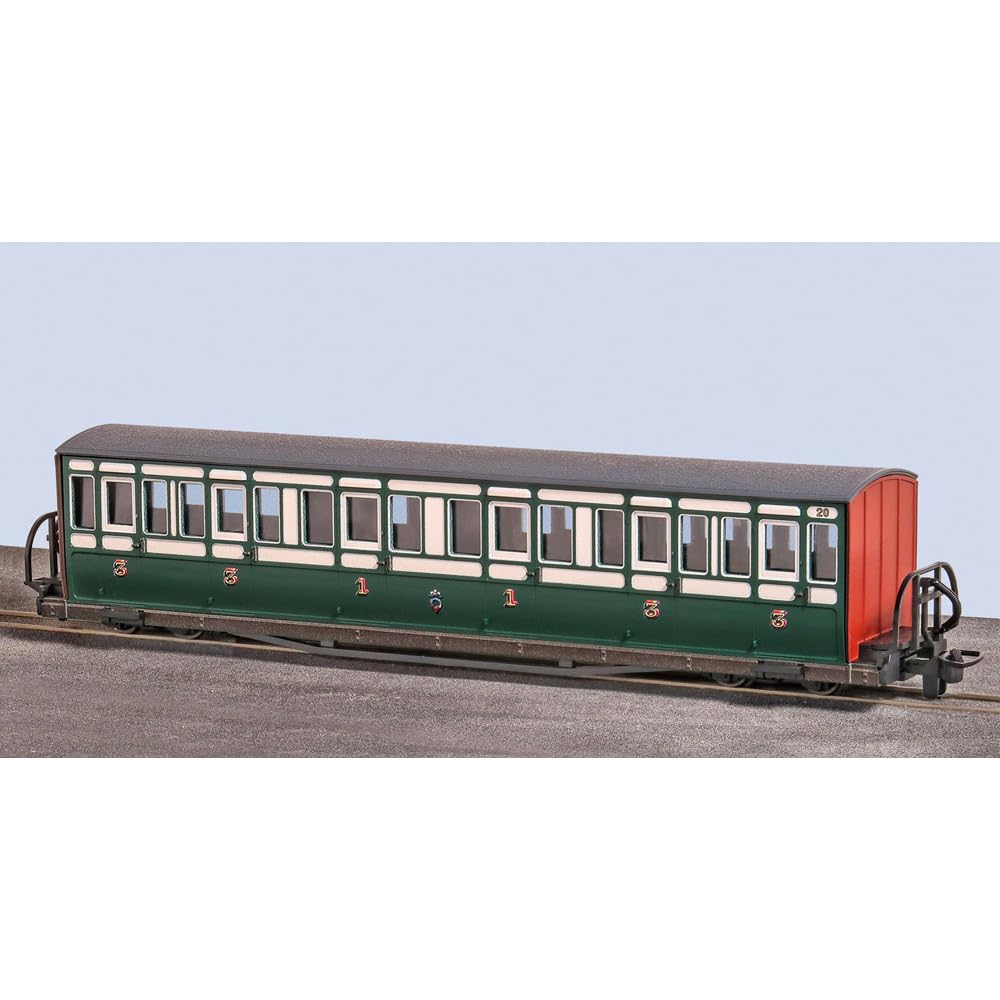 Peco GR-621B FR Bowsider Coach Early Green Livery No.20 Long 009 Gauge