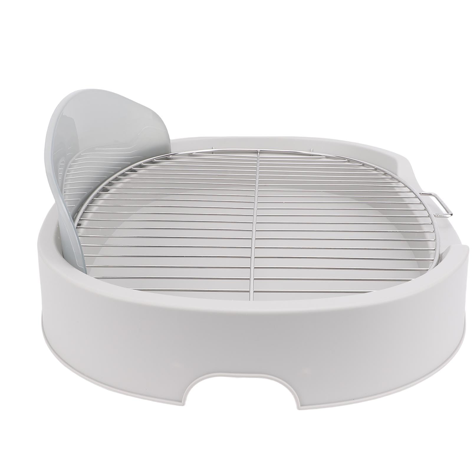 Generic Pet Mesh Training Töpfchen mit Pee -Pad -Halter, Räumlich Rettende Hundetopfschale, Leicht zu Reinigendem Welpen Pee Pad Halter Tablett für den Innengebrauch (GREY)
