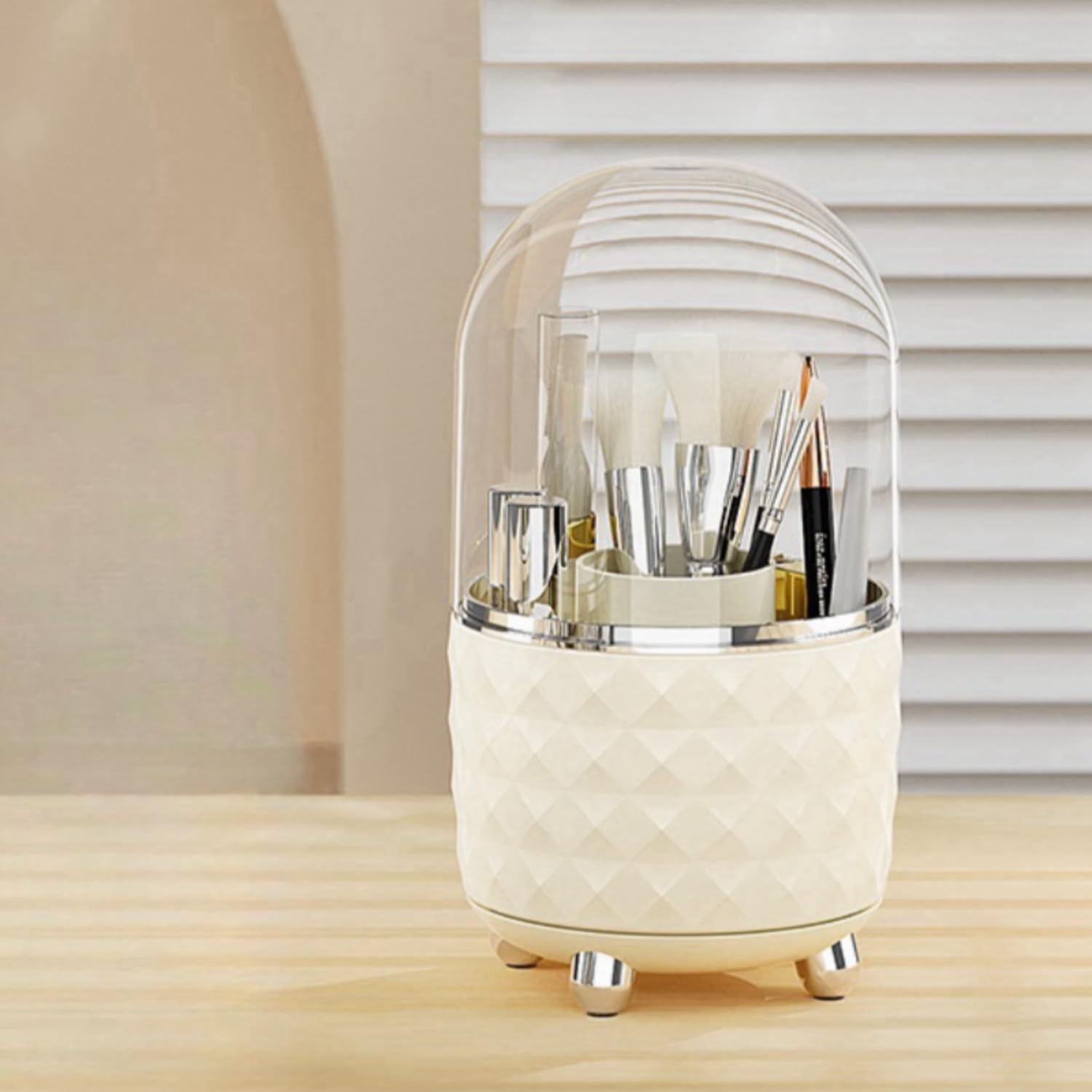 Booklov Makeup Brushes holder with Lid,Cosmetic Organizer