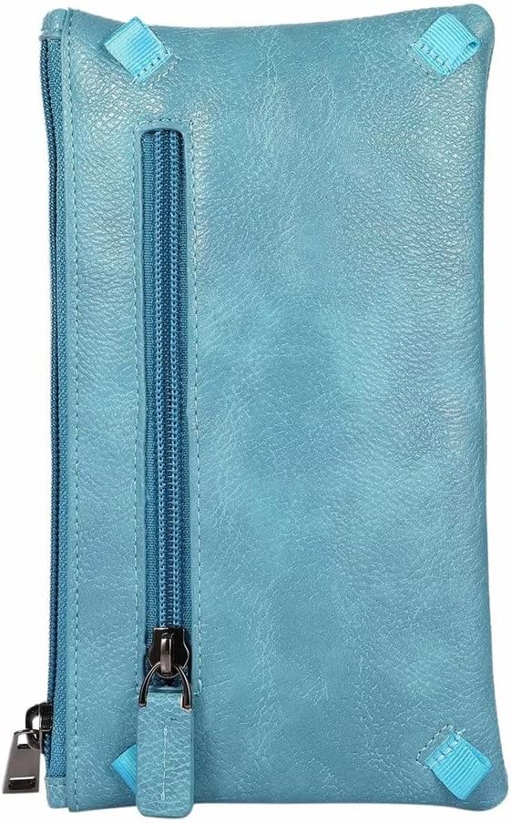Outdoor Crossbody Leather Phone Bag Men Women Shoulder Wallet Case Zipper Card Holster