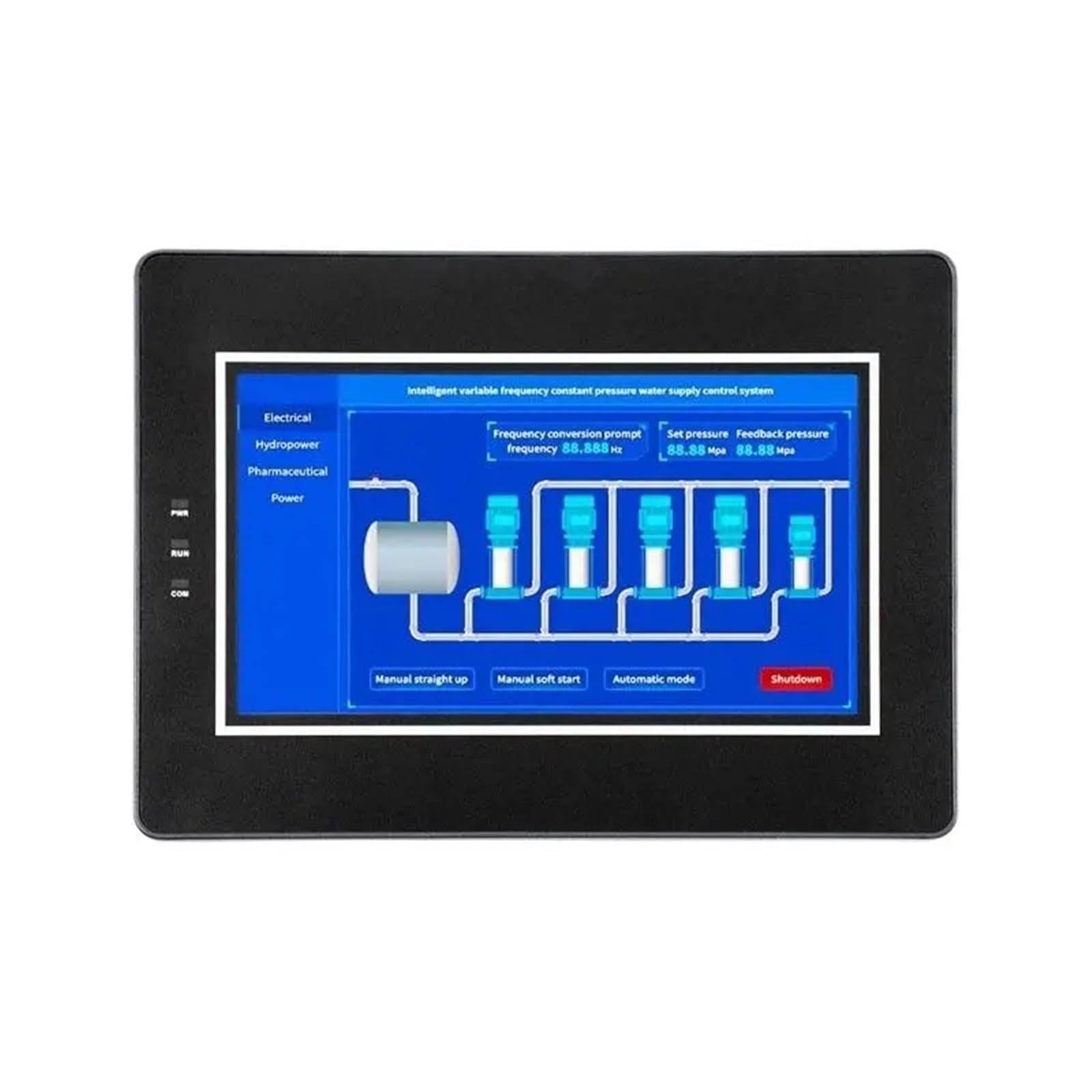 1 szt. MGC 7-calowy rezystancyjny ekran dotykowy HMI (jedny/podwójny port szeregowy) do programowania przemysłowego IoT (One Serial Port)
