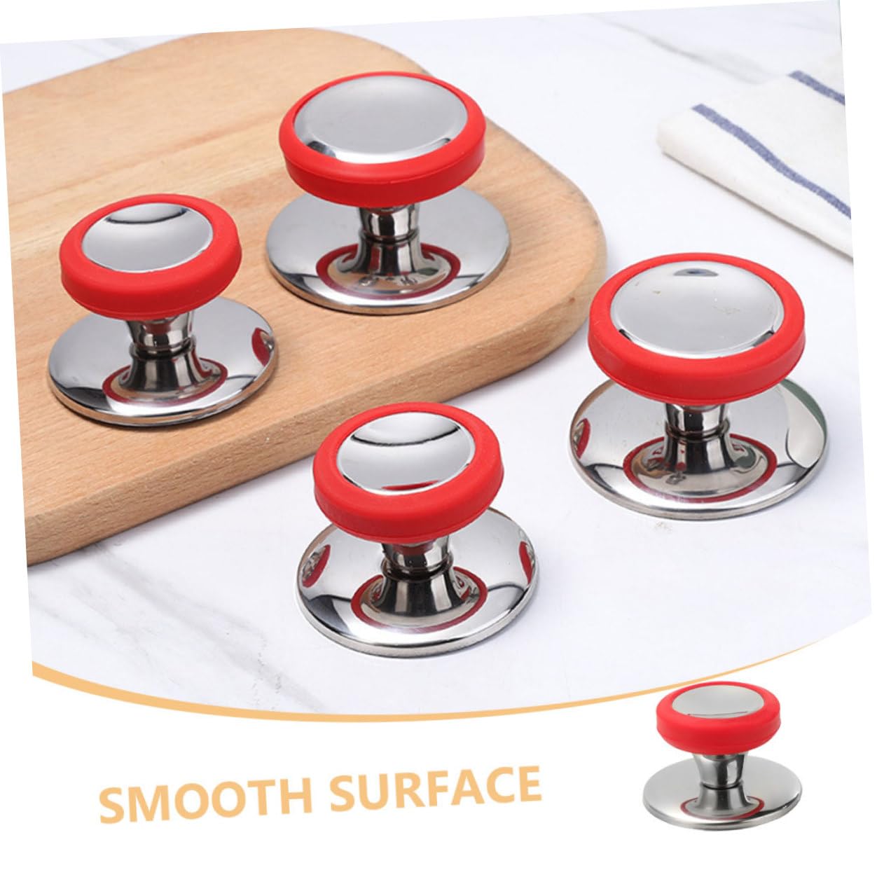 Lot De 4 Boutons De Couvercle De Casserole Universels Résistants à La Chaleur - En Bakélite