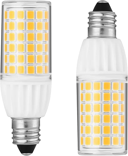 Yucclim Bombilla LED JD T4 de 5 W regulable  Mini candelabro  Base E11 equivalente a 50 vatios de certificación UL para techos de cocina,