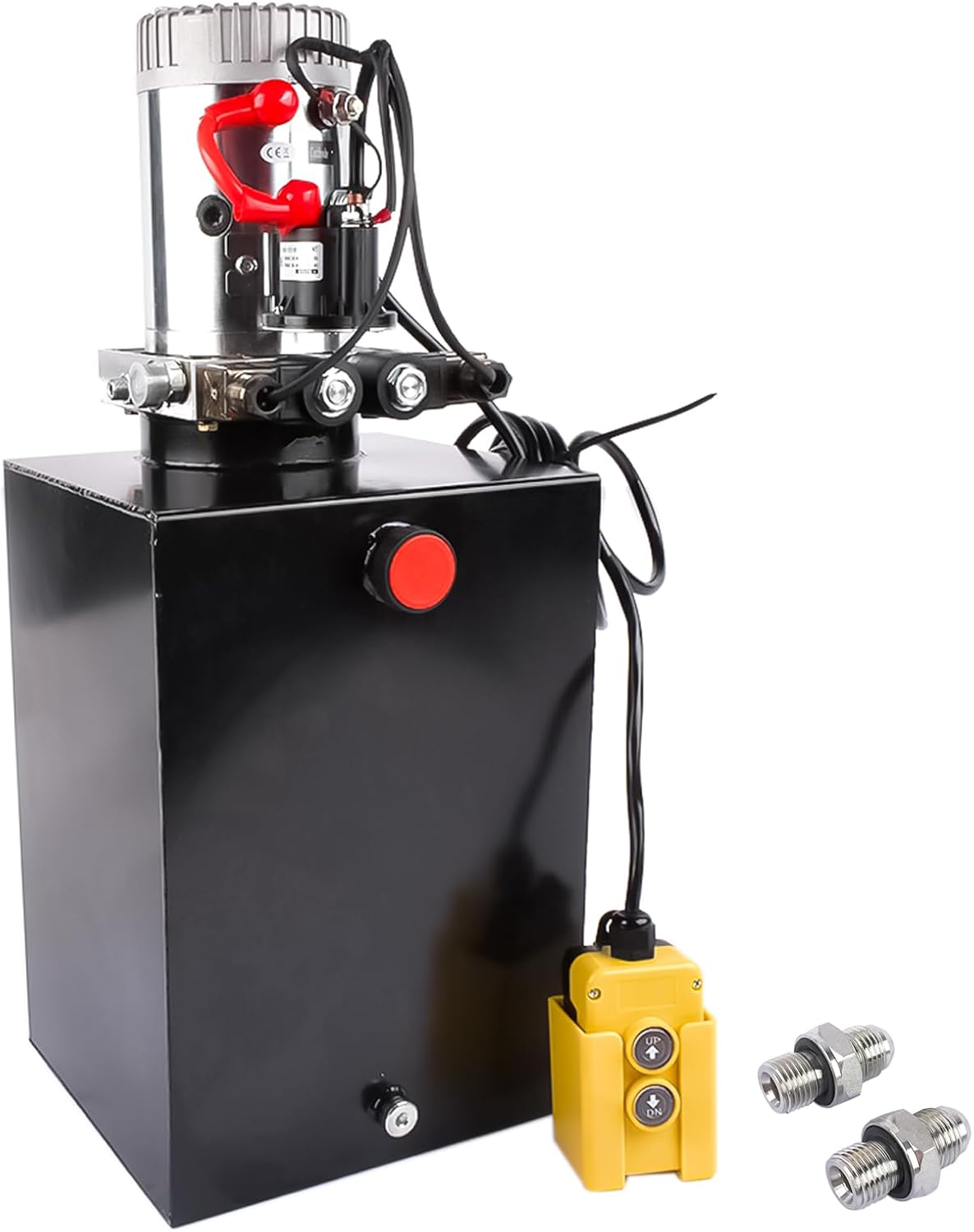 20 Quart Hydraulic Power Unit Double Acting Dump Trailer Hydraulic Pump Power-Up Supply Unit Trailer Pump 12V DC 3200 PSI SAE #6 Ports Replacement for Dump Truck Car Lifting Mustrod
