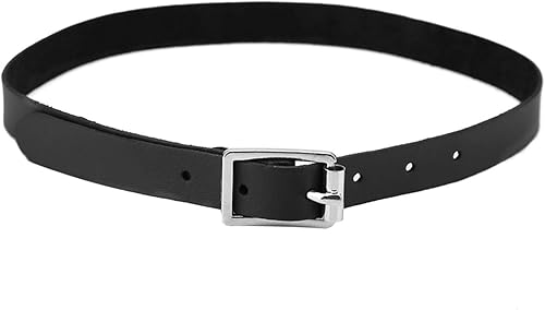 Miniatura 1 de WNSC Correas ajustables de cuero negro resistente occidental, correa de espuelas de equitación, deportes al aire libre hechos a mano para montar a