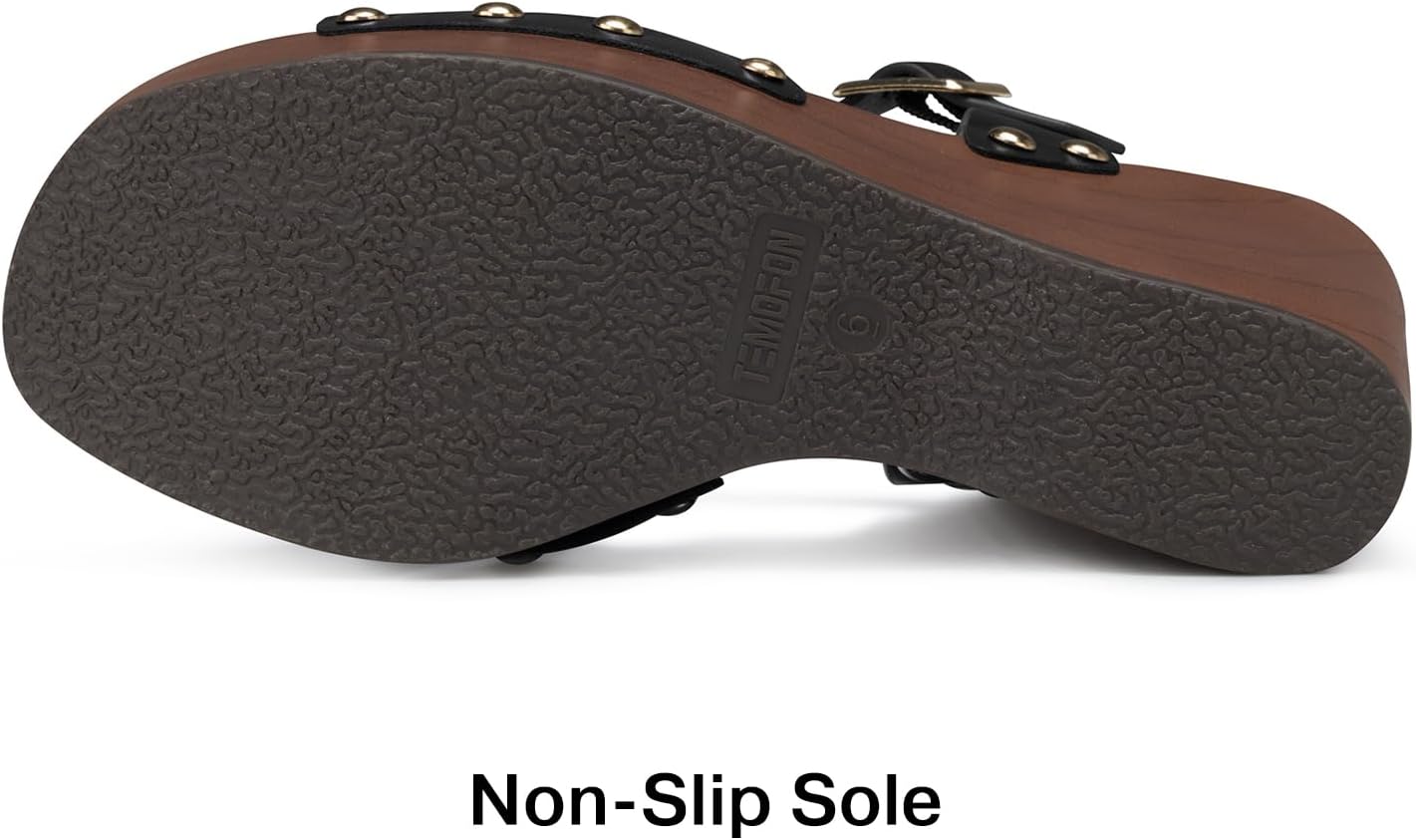 TEMOFON Wedge Sandals for Women Comfortable: High Heel Platform Sandal image 5