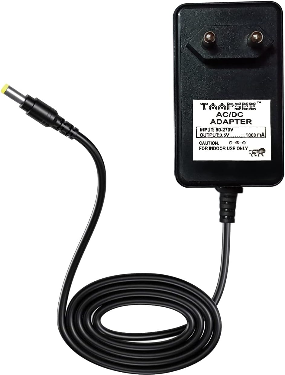 Taapsee AC/DC Adapter with 2 Meter Long Cord Compatible for Casio CTK-4200 (Black)