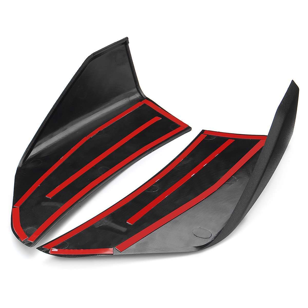 ABS ABS przedni zderzak samochodowy Splitter Lip podbródek Spoiler dyfuzor Winglets Protector, dla Forda, dla Mustanga, 2015-2017