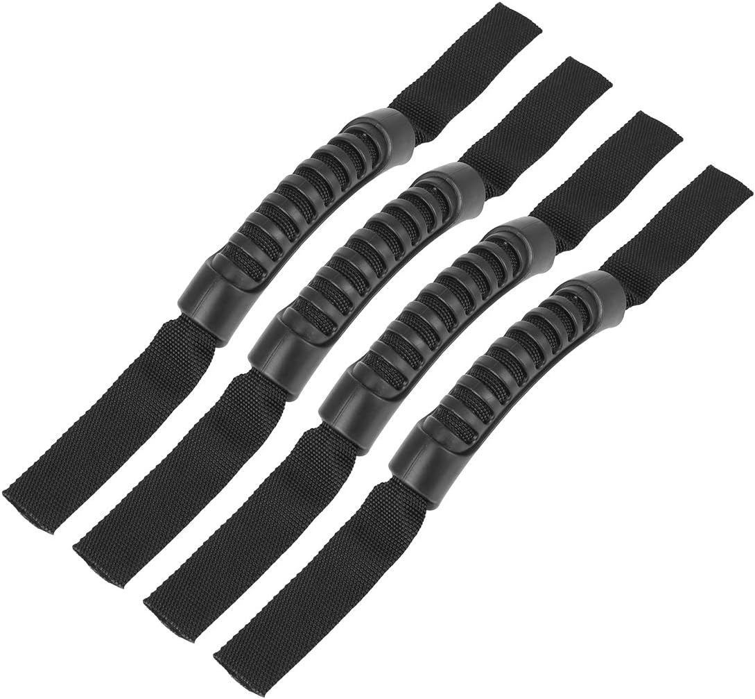 X AUTOHAUX 4pcs 12 Inch Kayak Boat Canoe Carry Handle Black Rubber Replacement BigaMart