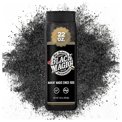 Charcoal Seasoning Dry BBQ Rub (Large) - 23 oz. Black Magic Charcoal Grill Seasoning Best for Briskets, BBQ Burger, Ribeyes, Pulled Pork, Beef Steaks, Pot Roast, and Grilled Fish