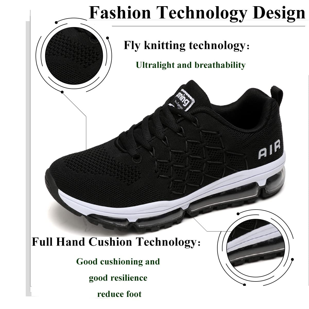 gojiang Scarpe da Ginnastica Uomo Donna Sneakers Scarpe da Corsa Sportive Casual Comode Leggero Respirabile Antiscivolo Jogging Fitness all'Aperto Camminata Scarpe Multicolor 34-46EU