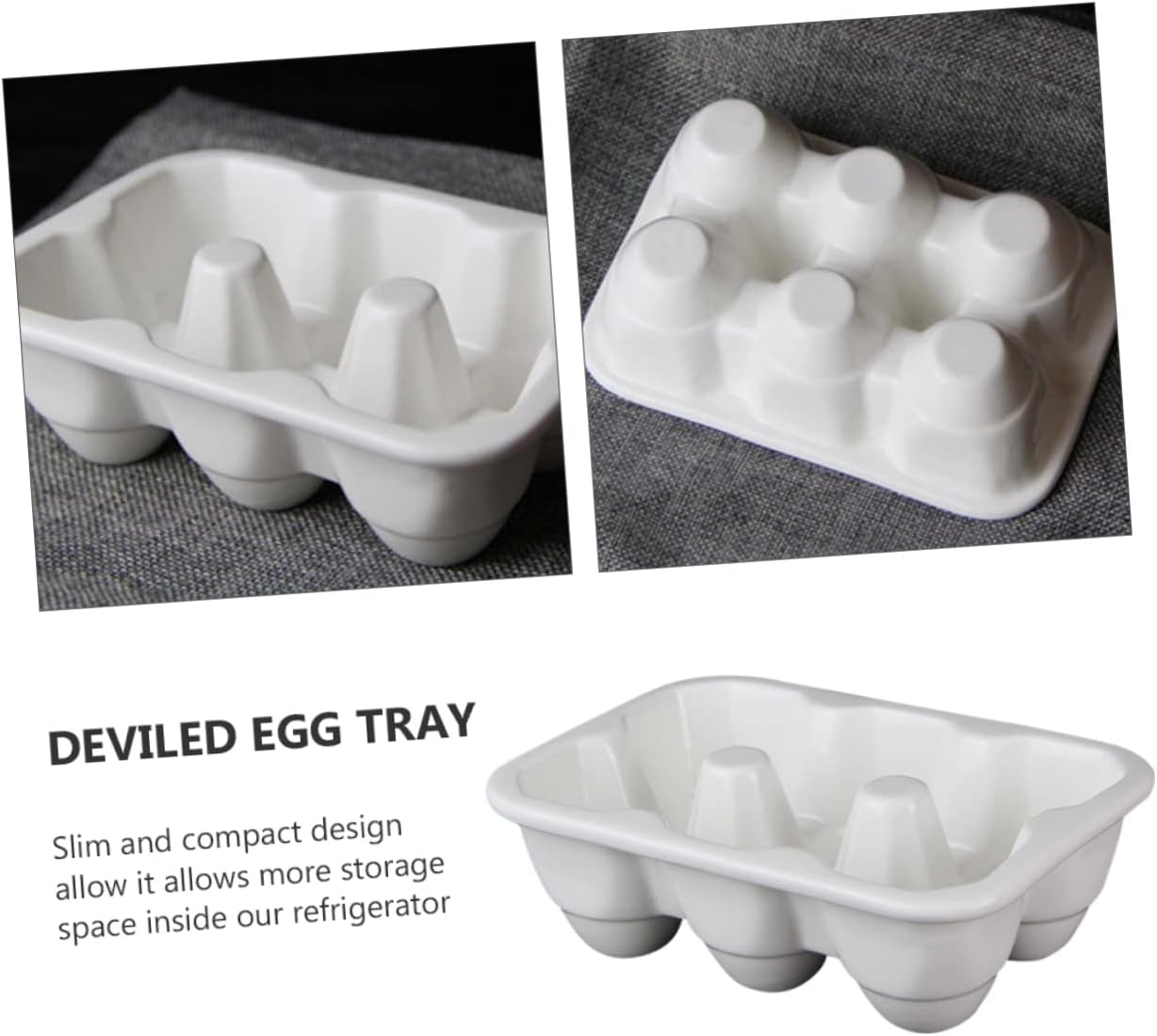 STOBOK 6grids Refrigerator Box Tray for Easter Easy to Clean Compact Design for Refrigerator Organization Securely