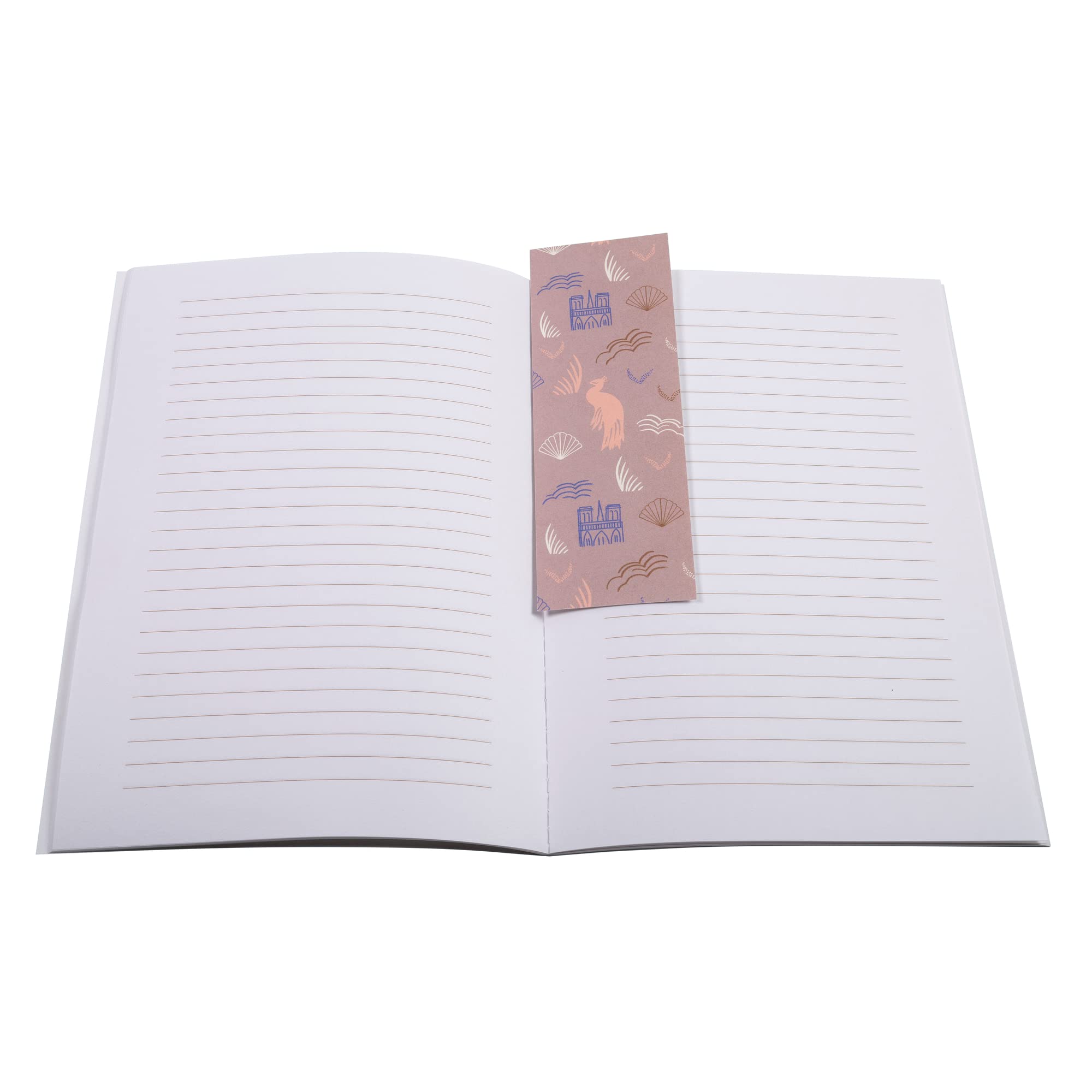 Lalo 75505L, A sewn notebook special 100 years 48 pages 14,8x21 cm 90g, bookmark, card cover, Pink Premium French Paper - Image 4