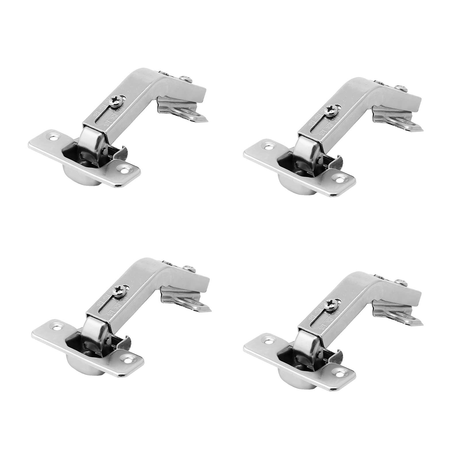 Shundeed One Color 135 Degree Corner Folding Cabinet Door Hinges, Kitchen Bathroom Cabinet Two-Hole Nickel-Plated Iron Furniture Hinges