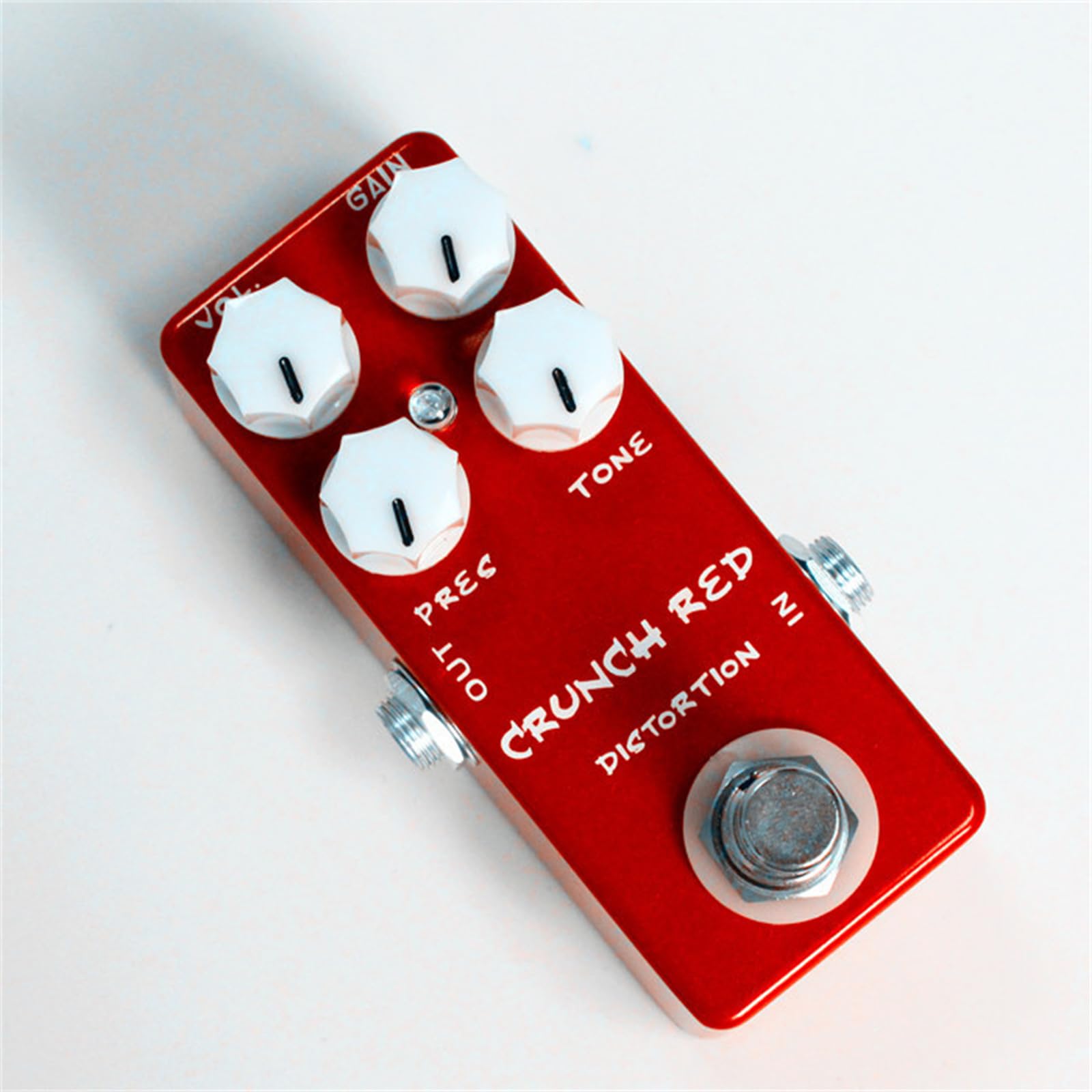 Crunch Red Distortion Mini Pedal de efecto guitarra eléctrica True Bypass Full Metal Shell Accesorios de piezas de guitarra