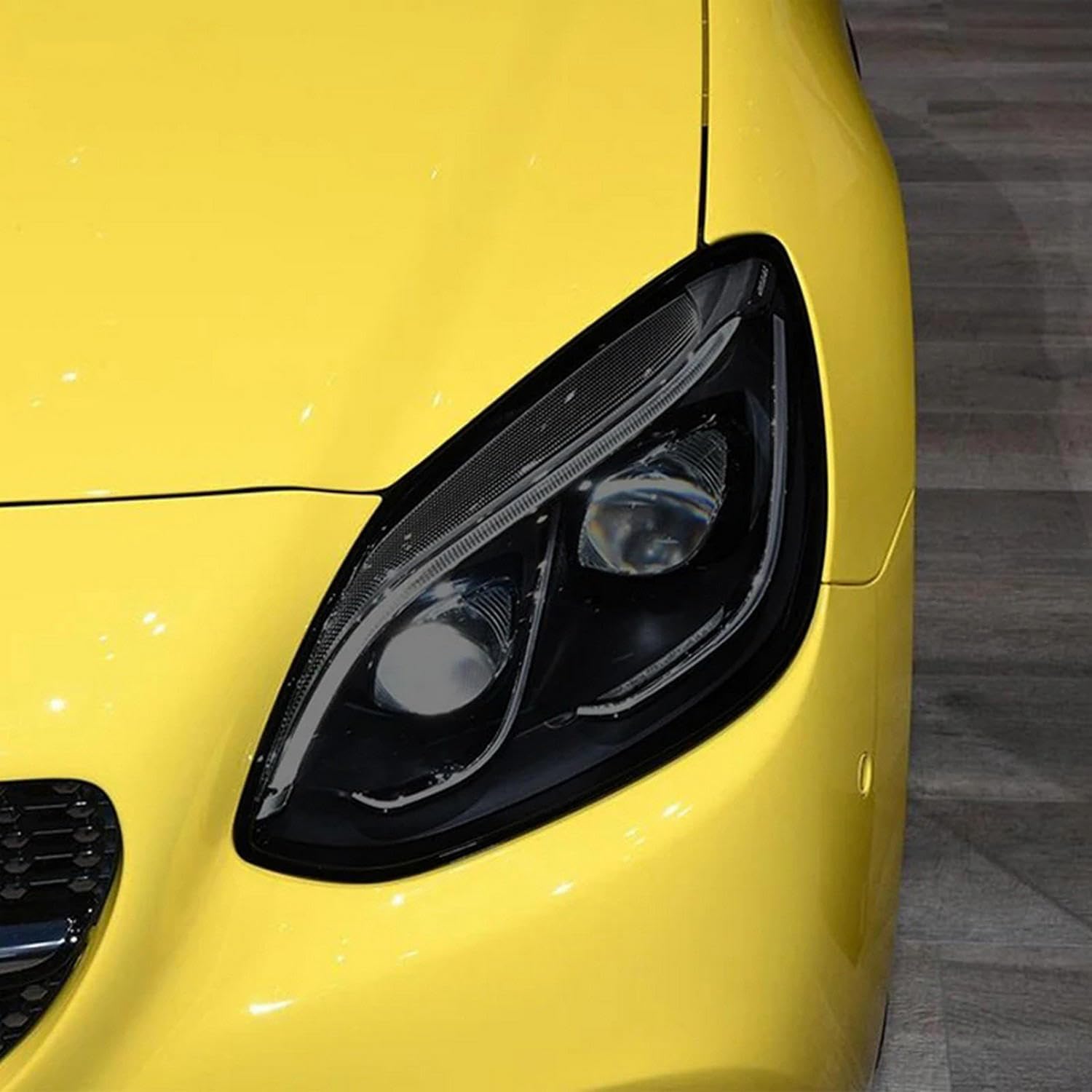 Car Headlight Protective Film Headlamp Restoration Transparent TPU Sticker， for Mercedes Benz SLC Class SLK R172 2016-2019 Accessories