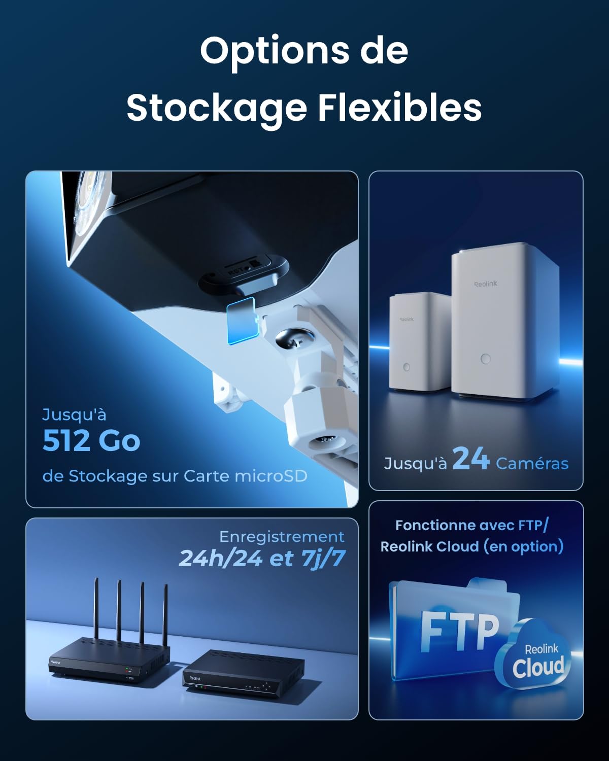 Reolink 16MP Caméra Surveillance WiFi, Panorama à 180°, Wi-Fi 6 Bi-Bande 2,4/5 GHz, Trajectoire Intégrée, Vision Nocturne Couleur, Détection Intelligente, Enregistrement 24/7, Etanche IP67, Duo 3 WiFi